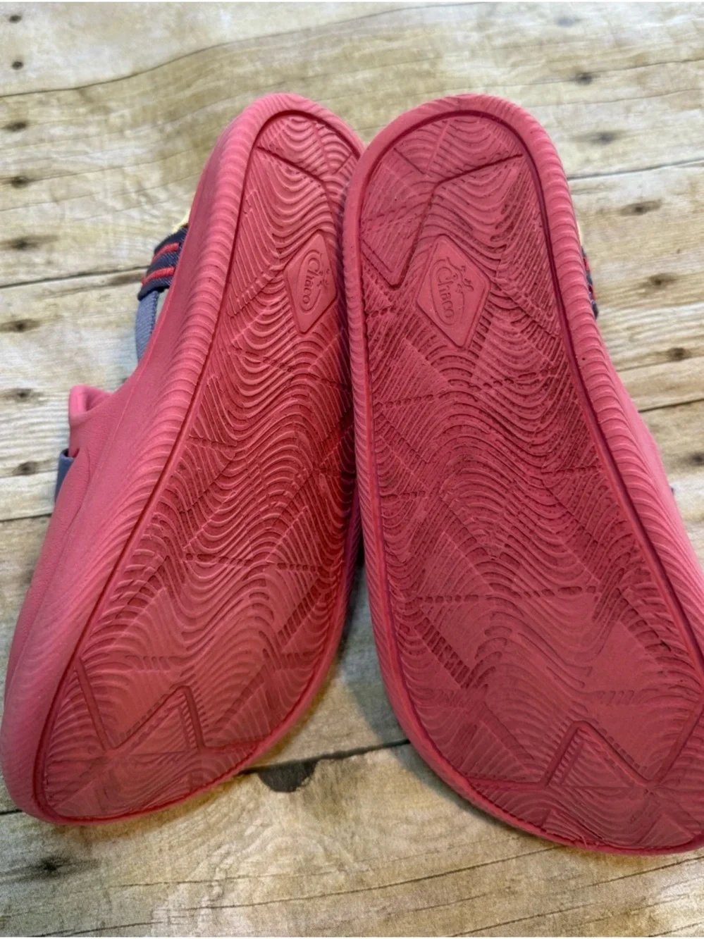Chaco Kids Pink Slip-On Sandals with Adjustable Purple Straps - Size 3